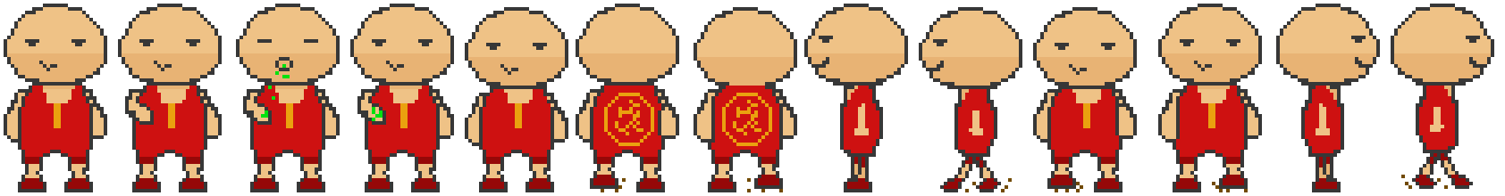 Character animation sprite sheet